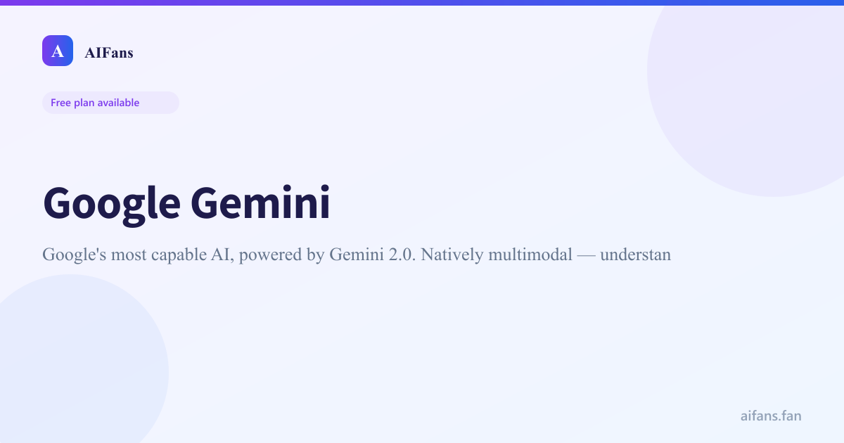 Google Gemini - AI tool screenshot
