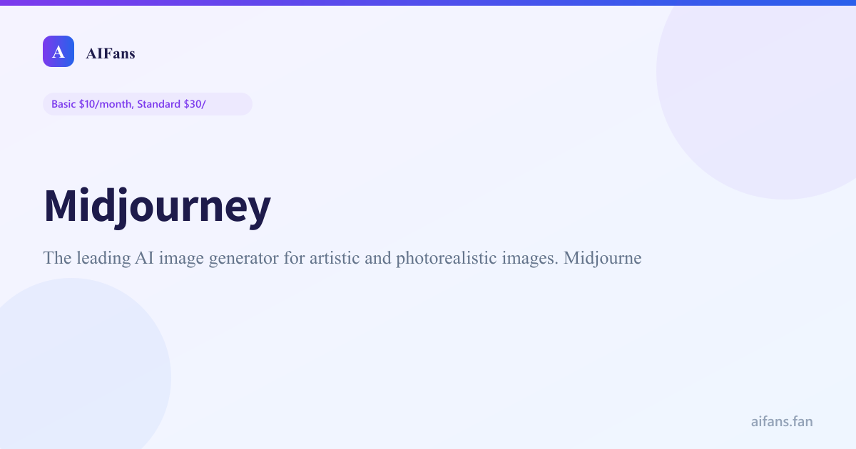 Midjourney - AI tool screenshot