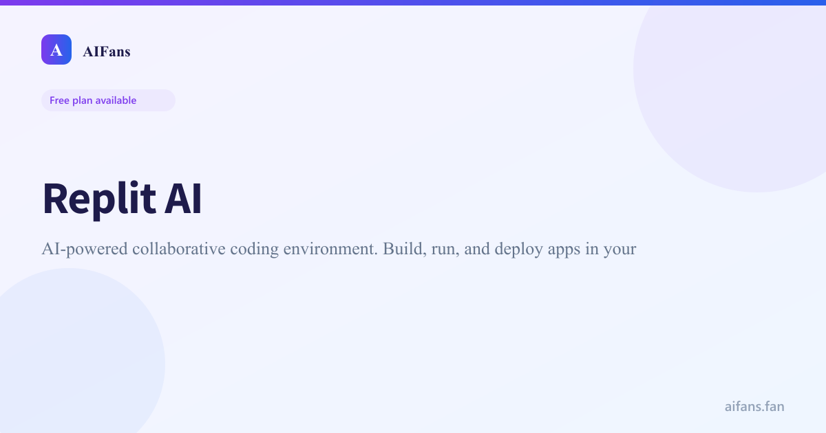 Replit AI - AI tool screenshot